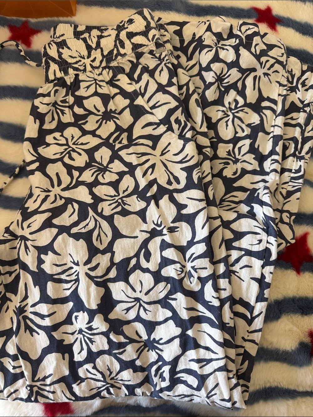 Blue and White Floral pants - Ripcurl